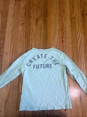 Gymboree Creat The Future - Light Mint Long Sleeve Pocket Tee